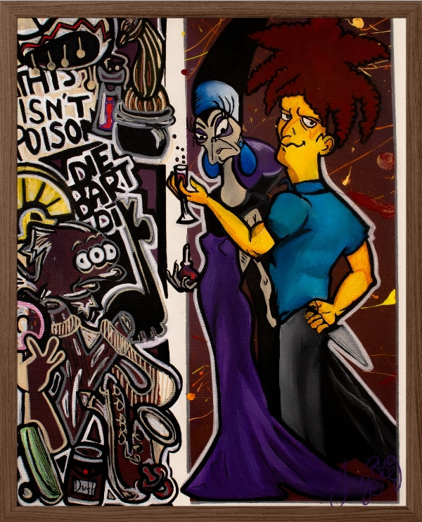 16 inch x 20 inch A Villain's Passion Fine Art Print | Brugs Creations